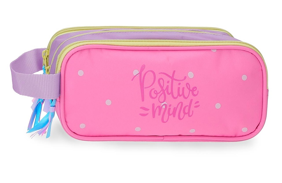 MOVOM POSITIVE MIND prazna školska pernica sa 3 pregrade 22 × 10 × 9 cm