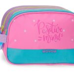 MOVOM POSITIVE MIND roze dečiji neseser sa 2 pregrade 26 × 16 × 10 cm
