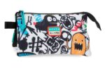 MOVOM MONSTERS prazna pernica sa 3 pregrade 22 × 12 × 5 cm sa graffiti motivima i tri odvojena odeljka