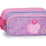 ENSO QUEEN OF HEARTS prazna pernica sa 3 pregrade ljubičaste boje sa srcem i krunom