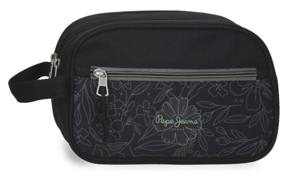 PEPE JEANS ELOISE ženski neseser sa 2 pregrade 26 × 16 × 12 cm sa cvetnim motivima
