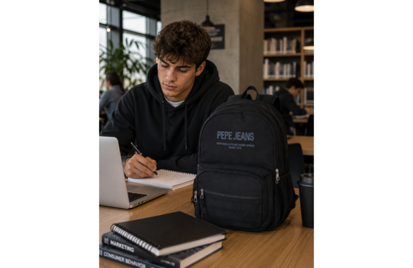 PEPE JEANS EDWARD ranac za školu 33 × 46 × 15 cm sa dva odeljka i džepom za laptop