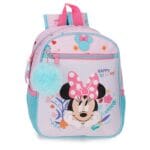 DISNEY HAPPY TO BE ME Minnie Mouse ranac za vrtić 23 × 28 × 10 cm u roze boji sa prednjim i bočnim džepovima