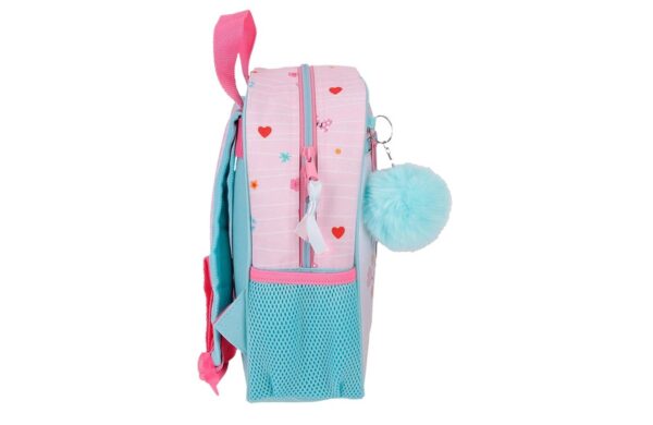 DISNEY HAPPY TO BE ME Minnie Mouse ranac za vrtić 23 × 28 × 10 cm u roze boji sa prednjim i bočnim džepovima