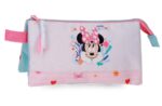 DISNEY HAPPY TO BE ME Minnie Mouse prazna pernica sa 3 pregrade 22 × 12 × 5 cm u roze boji