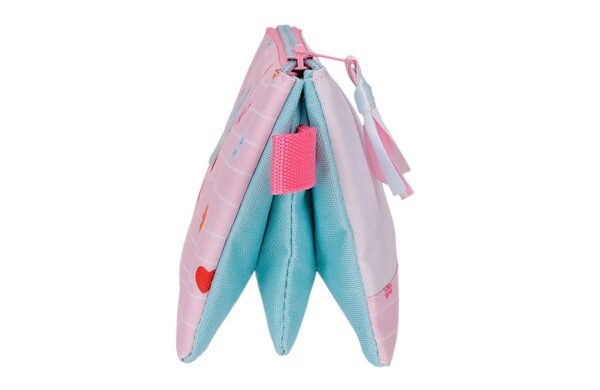 DISNEY HAPPY TO BE ME Minnie Mouse prazna pernica sa 3 pregrade 22 × 12 × 5 cm u roze boji