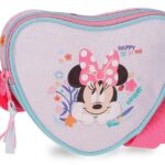 DISNEY HAPPY TO BE ME Minnie Mouse dečija torba na rame u obliku srca 19,5 × 11,5 × 7,5 cm