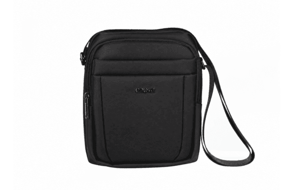 ENOVA BUSINESS crna muška torba na rame 20 × 25 × 8 cm