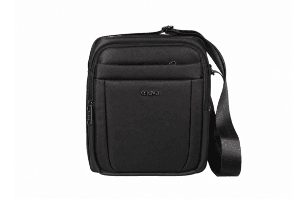 ENOVA BUSINESS crna muška torba na rame 23 × 28 × 8 cm