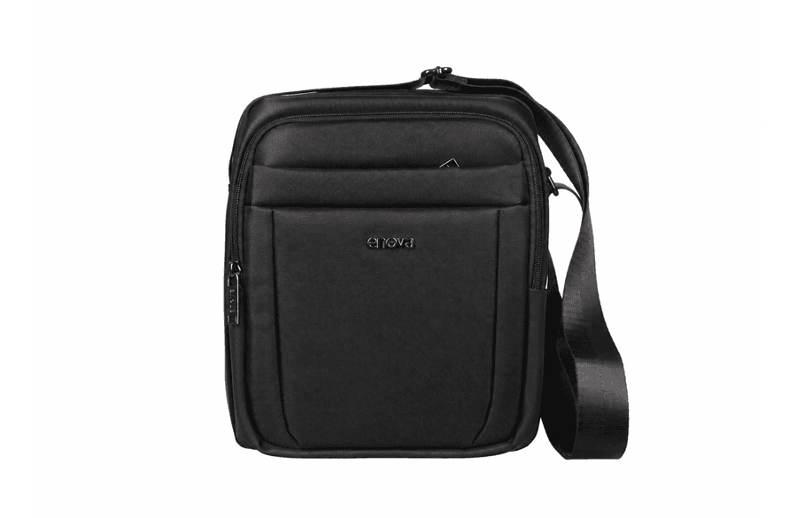 ENOVA BUSINESS crna muška torba na rame 23 × 28 × 8 cm