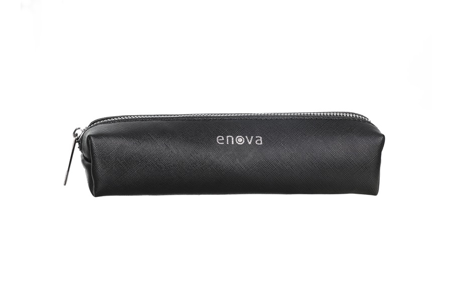 ENOVA BUSINESS crna poslovna pernica za pisaći pribor 20,5 cm