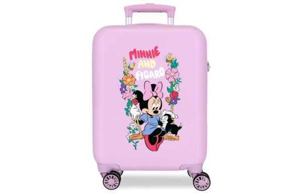 DISNEY MINNIE AND FIGARO dečiji kofer 50 cm, lila boja, ABS, četiri dupla točkića, dimenzije 33 × 50 × 20 cm
