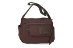 Pepe Jeans EASE braon ženska torba na rame 29 cm sa prednjim džepom